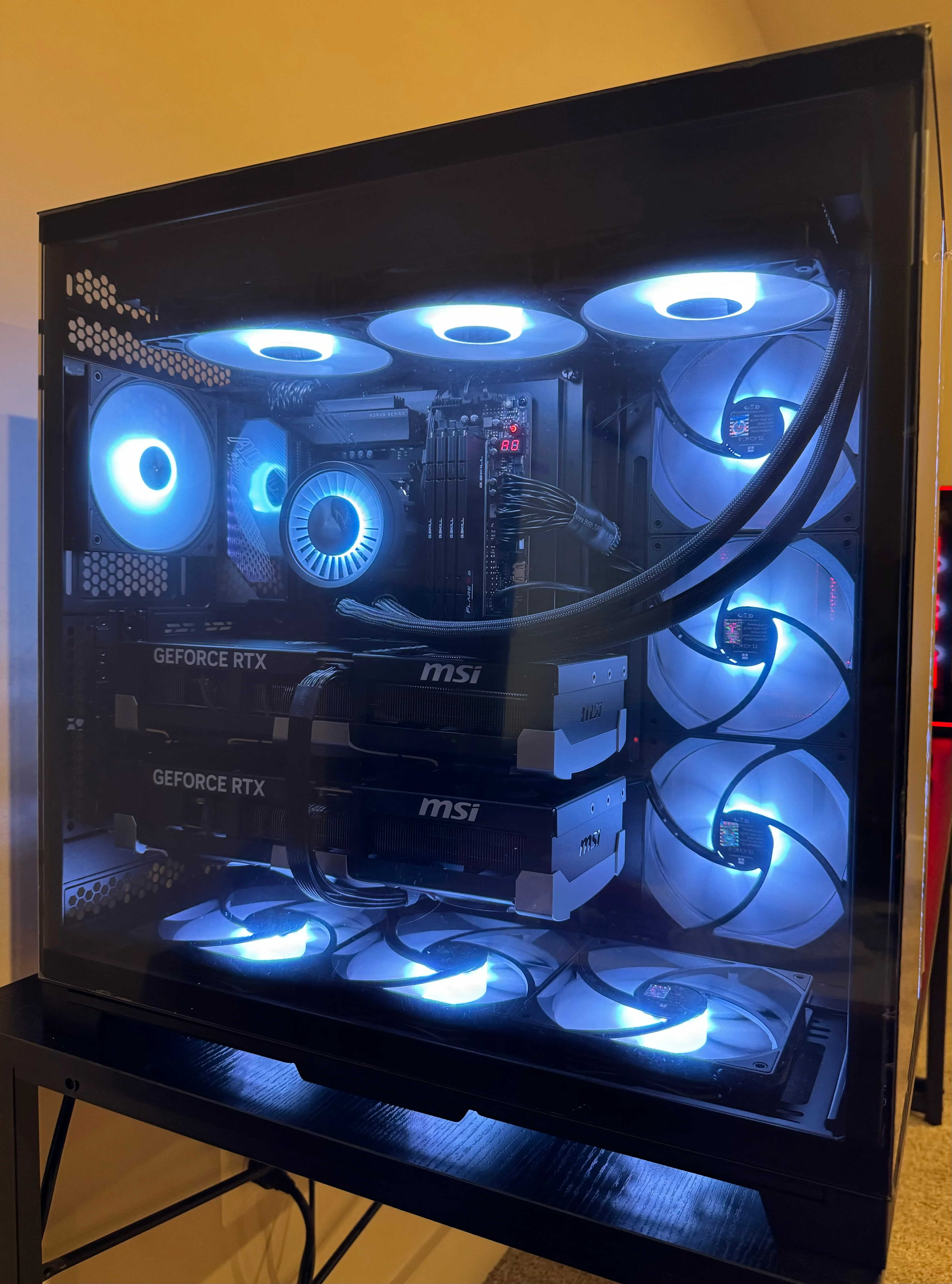 DUAL RTX 5090 AI WORKSTATION PC Core ULTRA 9 285K 192GB RAM 8TB SSD WiFI RGB VR - Image 4
