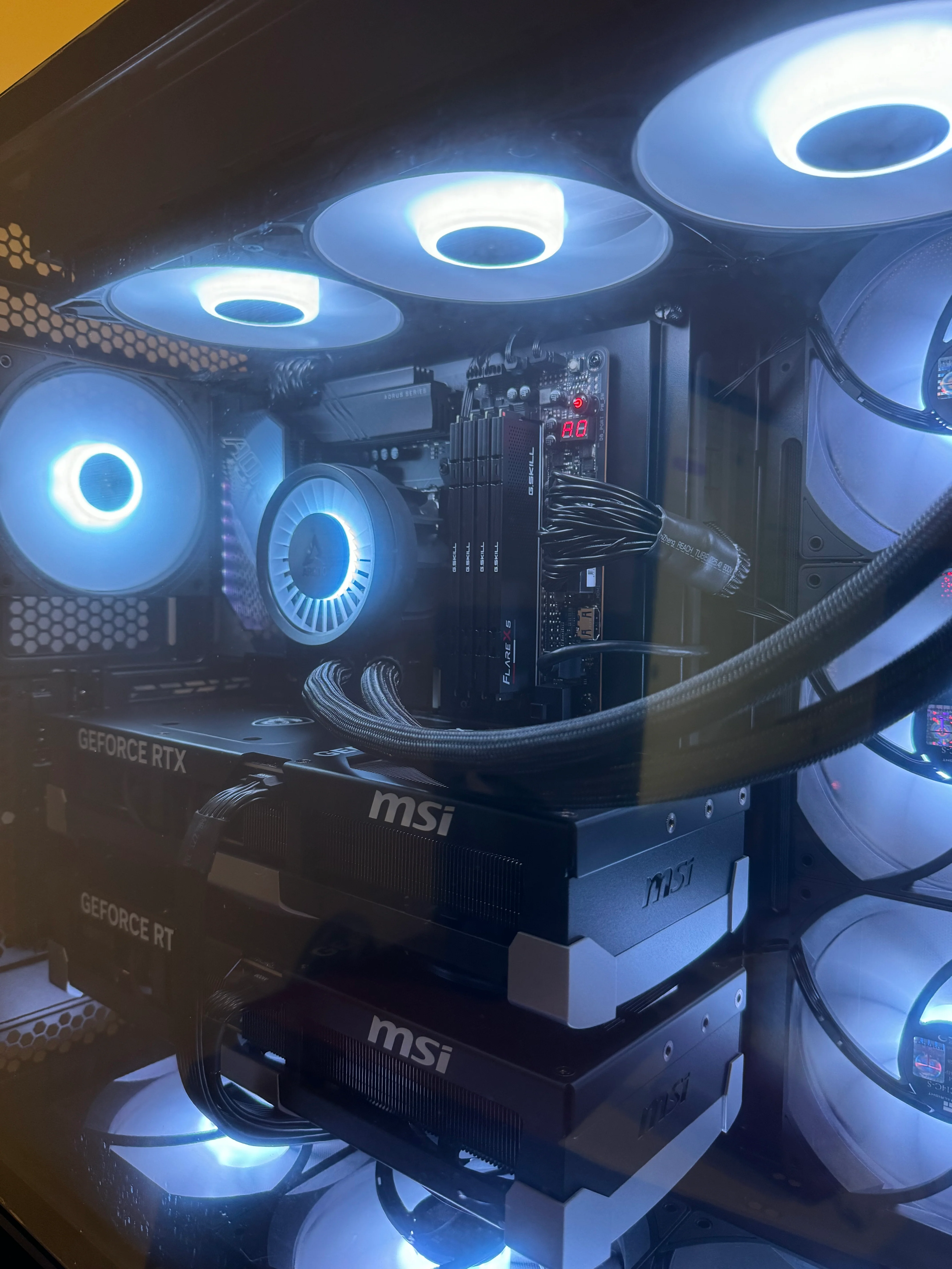 DUAL RTX 5090 AI WORKSTATION PC Core ULTRA 9 285K 192GB RAM 8TB SSD WiFI RGB VR - Image 5