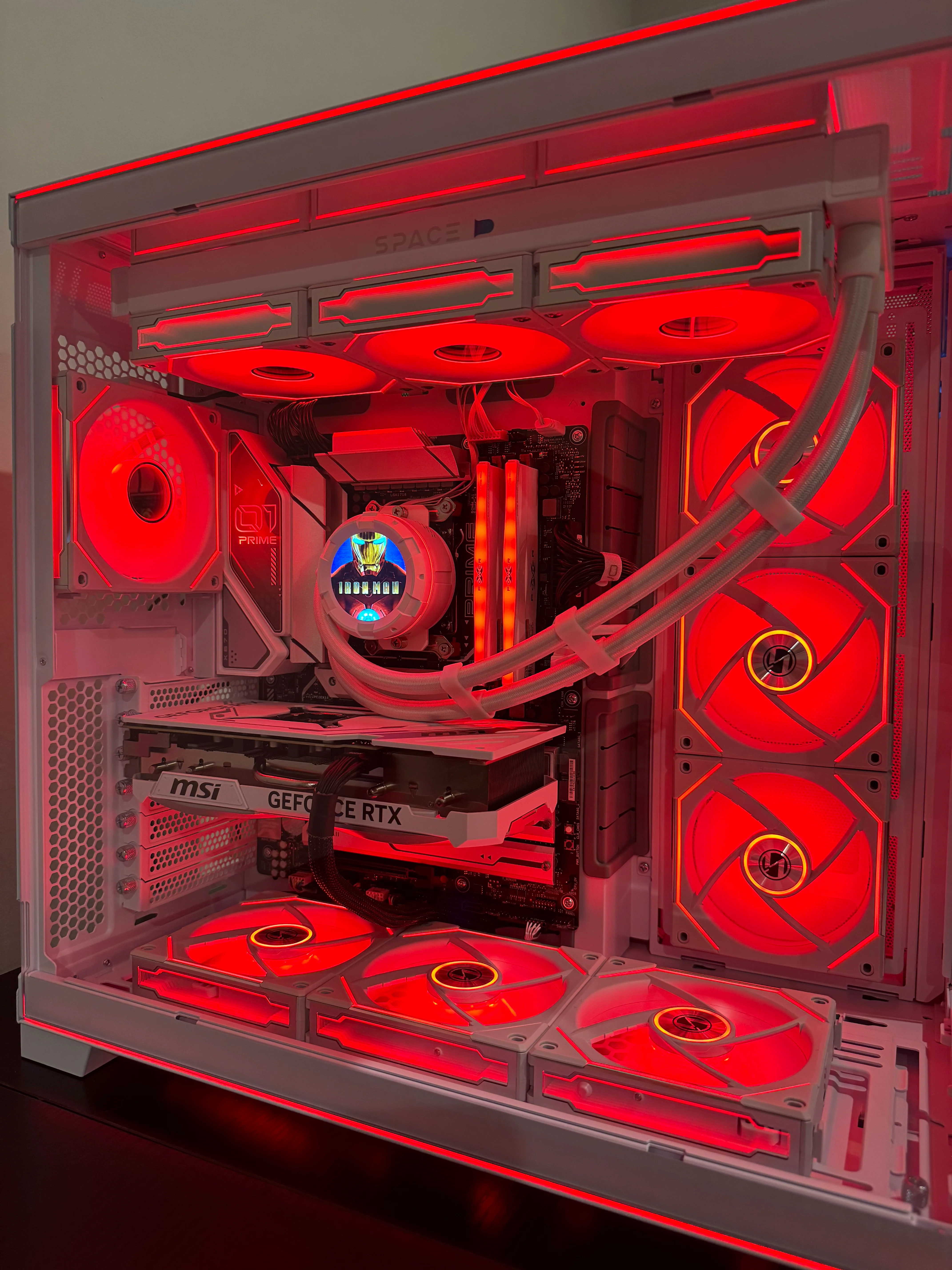 i9 14900K Gaming PC NVIDIA RTX 50 SERIES - 32GB DDR5 2TB SSD WiFi 6 DIGITAL LCD WHITE BUILD - Image 3