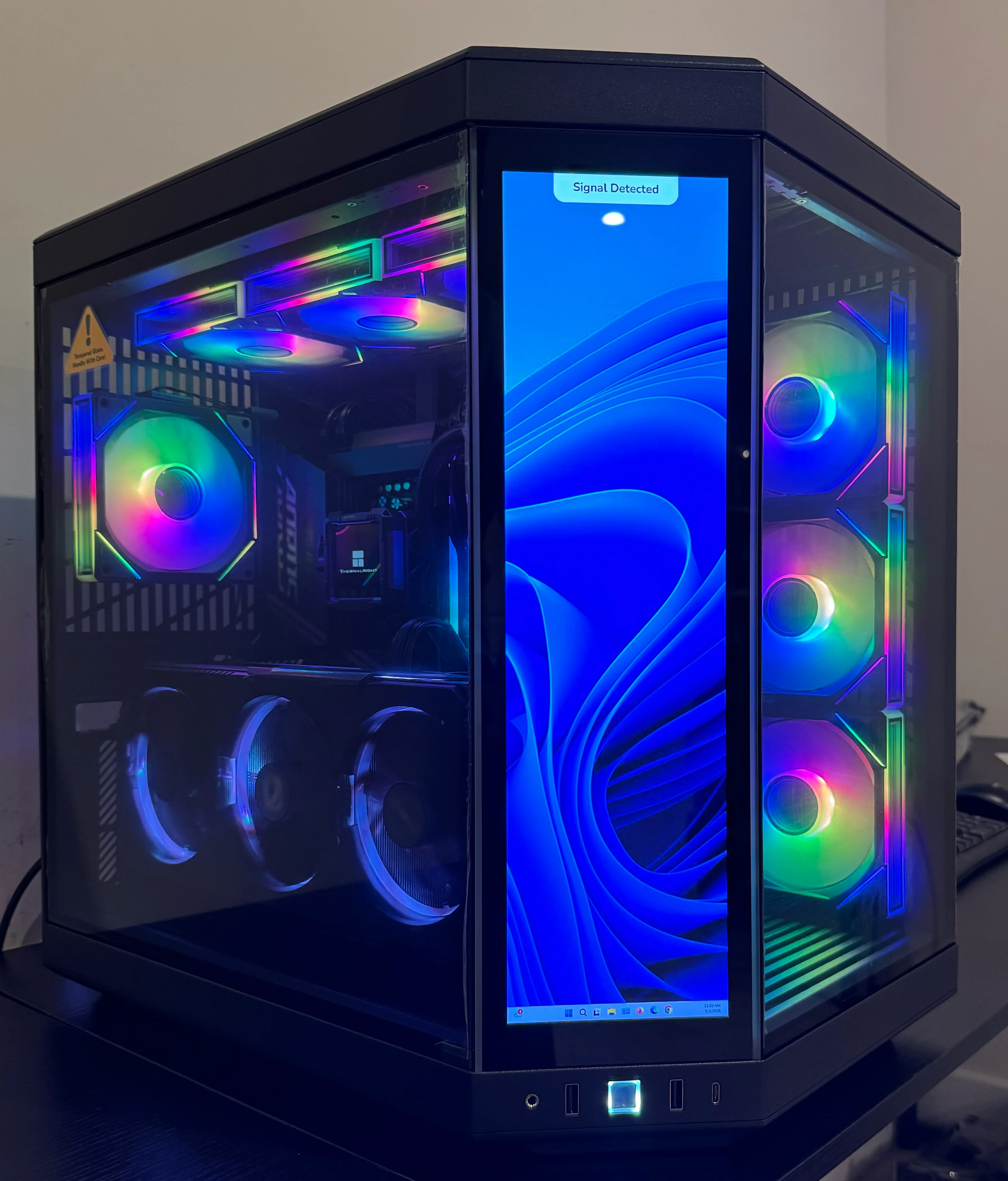 RTX 5090 CUSTOM BUILT GAMING PC RYZEN 9 9950X3D 64GB DDR5 RAM 4TB SSD WiFi 7 VR BLACK BUILD - Image 3